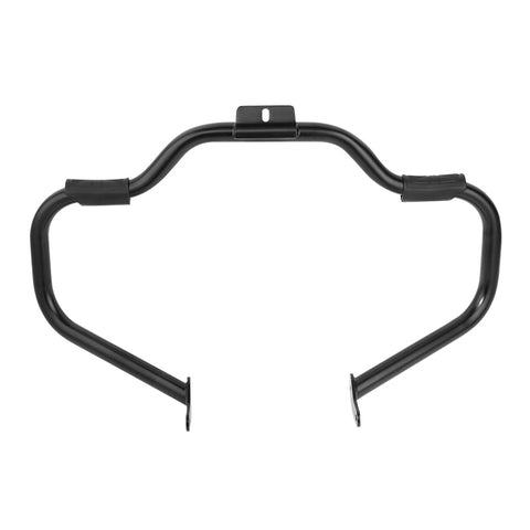 Custom Chrome 1-1/4"Mustache Engine Guard Highway Bar+Footrest Black, Chrome Fit For Harley Softail FL 00-17