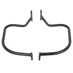 Custom Chrome Saddlebag Guards Rail Crash Bar Matte Black Chrome For Harley Softail Heritage Springer 97-99