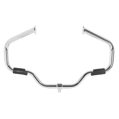 Custom Chrome 1-1/4" Engine Guard Highway Mustache Bar w/Footrest Matte Black Chorme Fit For Harley Touring 2008-2024