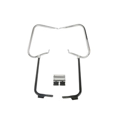 Custom Chrome Saddlebag Guards Brackets w/ Supports Bar Matte Black Chrome Fit For Harley Touring 1997-2008
