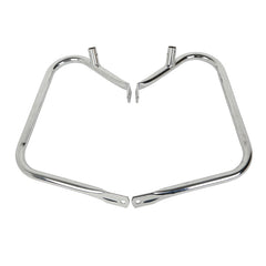 Custom Chrome 7/8"Rear Saddlebag Guards Rail Crash Bar Matte Black Chrome Fit For Harley Touring 1997-2013 Chrome