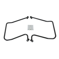 Custom Chrome 1/2"Saddlebag Bracket Support Matte Black Chrome Fit For Harley Dyna Fat Bob Wide Glide Satin Black