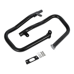 Custom Chrome Chopped Engine Guard Highway Crash Bar Gloss Black Chrome Fit For Harley Road King Street Glide, 2014-2024