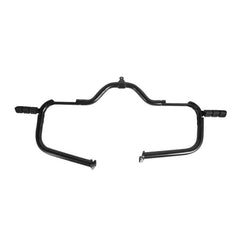 Custom Chrome Mustache 1-1/4" Engine Guard W/Footrest Highway Bar Matte Black Fit For Harley Touring 14-20