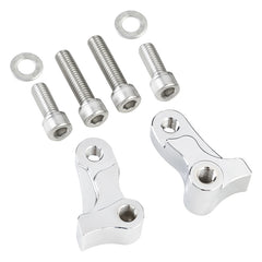 Custom Chrome 1.75" Drop Rear Shock Lowering Kit Fit  Chrome For Harley Dyna 2006-2017 Aluminum