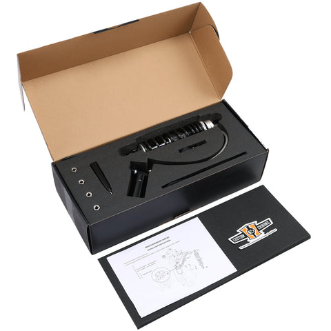 Custom Chrome Rear Air Ride Suspension Kit +Air Tank Fit For Harley Touring Street Glide 94-24