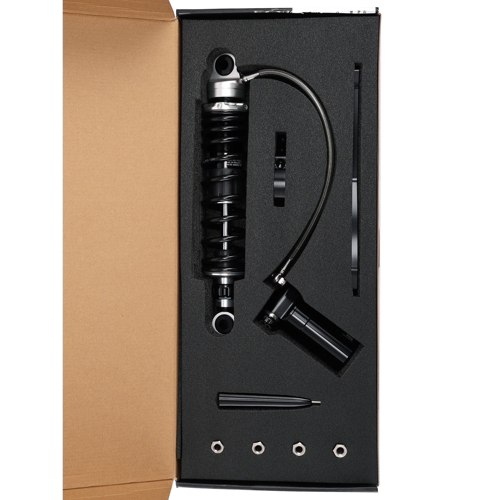 Custom Chrome Rear Air Ride Suspension Kit +Air Tank Fit For Harley Touring Street Glide 94-24