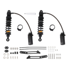 Remote Reservoir Rear Suspensions Shock Set Fit For Harley 14-24 Road King Glide