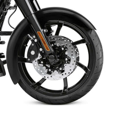 Custom Chrome Primer Gray 23" Wheel Wrap Front Fender Fit For Harley Touring 1997-2013