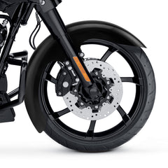 Custom Chrome Primer Gray 23" Wheel Wrap Front Fender Fit For Harley Touring 1997-2013