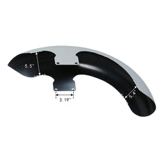 Custom Chrome Primer Gray 21" Wheel Wrap 5.5" Wide Front Fender Fit For Harley Touring 97-13