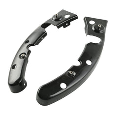 Custom Chrome Pair Rear Fender Strut Frame Covers Gloss Black Fit For Harley Touring 2009-2013