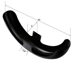 Custom Chrome Primer Gray 21" Wheel Wrap Front Fender Fit For Harley Touring Custom Bagger 14