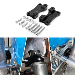Custom Chrome Front Fender Risers Adapter Spacer Mount Kit Gloss Black Chrome Fit For Harley Touring 2014+