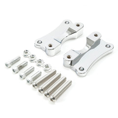 Custom Chrome Front Fender Risers Adapter Spacer Mount Kit Gloss Black Chrome Fit For Harley Touring 2014+