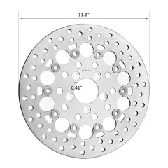 Custom Chrome 11.8" Rear Floating Brake Rotor Fits For Harley Touring 2008-up & V-Rod models