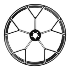 Custom Chrome 30×3.5" Black Front Wheel Rim The Yee Fit For Harley Touring Glide 2008-2024 Non ABS