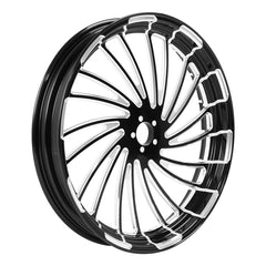 Custom Chrome 18×3.5" Twister Front Wheel Rim Fit For Harley Touring Glide 08-24 Non ABS Black