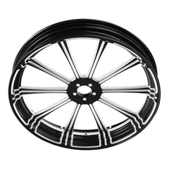 Custom Chrome 21"×3.5"Flash Black Front Wheel Rim Fits For Harley Touring Glide 08-24 Non ABS