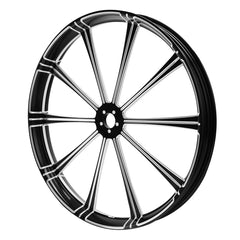 Custom Chrome 30"×3.5" Flash Black Front Wheel Rim Fits For Harley Touring Glide 2008-2024 Non ABS