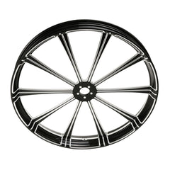 Custom Chrome 30"×3.5" Flash Black Front Wheel Rim Fits For Harley Touring Glide 2008-2024 Non ABS