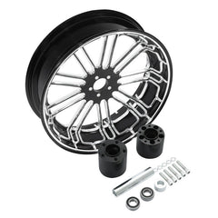 Custom Chrome 18"×3.5" Billet Rear Wheel Rim Fits For Harley Touring Glide 08-24 Non ABS Black