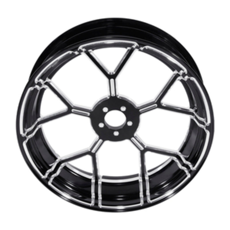 Custom Chrome 8"×3.5" Black Billet Rear Wheel Rim Fits For Harley Touring Glide 08-24 Non ABS