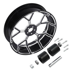 Custom Chrome 8"×3.5" Black Billet Rear Wheel Rim Fits For Harley Touring Glide 08-24 Non ABS