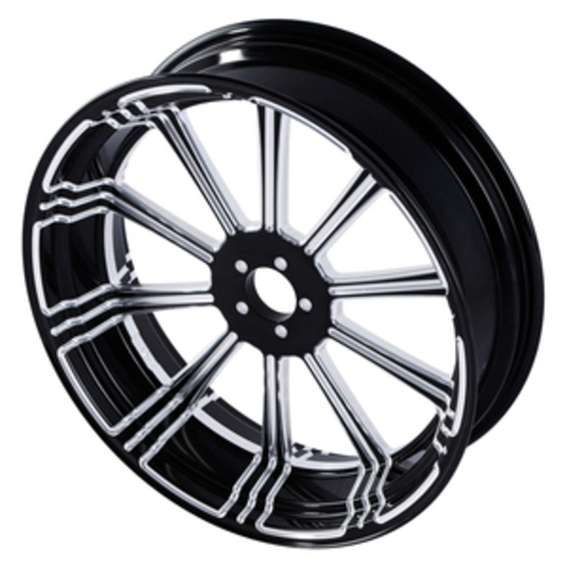 Custom Chrome 18"×3.5" Billet Rear Wheel Rim Fits For Harley Touring Glide 08-24 Non ABS Black