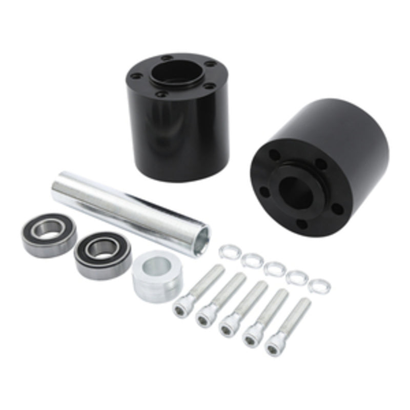 Custom Chrome Rear Wheel Hub Dual Disc Kit Fit For Harley Touring Non ABS 2008 -2024 Black Anodized