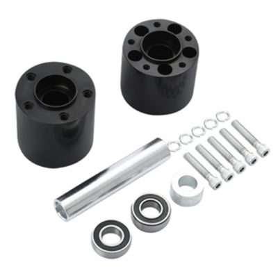 Custom Chrome Rear Wheel Hub Dual Disc Kit Fit For Harley Touring Non ABS 2008 -2024 Black Anodized