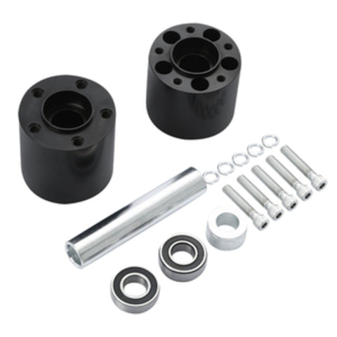 Custom Chrome Rear Wheel Hub Dual Disc Kit Fit For Harley Touring Non ABS 2008 -2024 Black Anodized