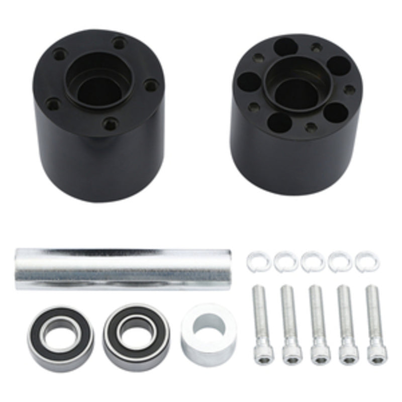 Custom Chrome Rear Wheel Hub Dual Disc Kit Fit For Harley Touring Non ABS 2008 -2024 Black Anodized
