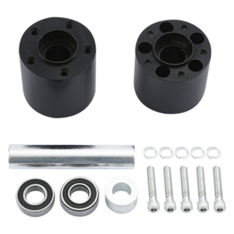 Custom Chrome Rear Wheel Hub Dual Disc Kit Fit For Harley Touring Non ABS 2008 -2024 Black Anodized