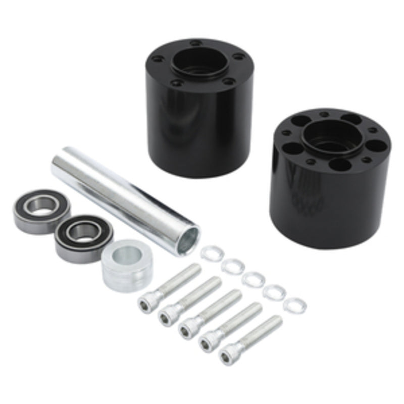Custom Chrome Rear Wheel Hub Dual Disc Kit Fit For Harley Touring Non ABS 2008 -2024 Black Anodized