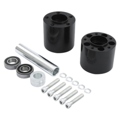 Custom Chrome Rear Wheel Hub Dual Disc Kit Fit For Harley Touring Non ABS 2008 -2024 Black Anodized