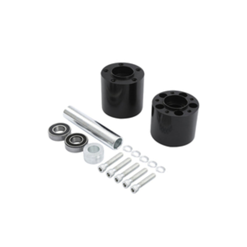 Custom Chrome Rear Wheel Hub Dual Disc Kit Fit For Harley Touring Non ABS 2008 -2024 Black Anodized