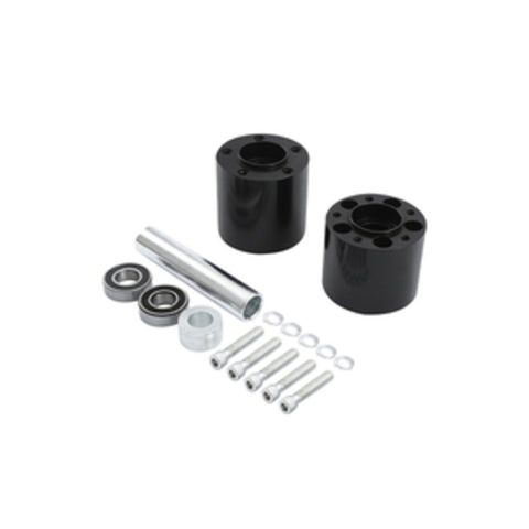 Custom Chrome Rear Wheel Hub Dual Disc Kit Fit For Harley Touring Non ABS 2008 -2024 Black Anodized