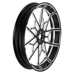 Custom Chrome 21×3.5" Front Wheel Rim Fits For Harley Touring Glide 2008-2024 Non ABS Black Knight