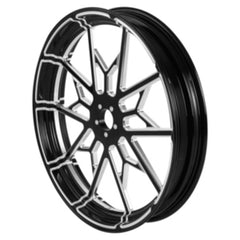 Custom Chrome 21×3.5" Front Wheel Rim Fits For Harley Touring Glide 2008-2024 Non ABS Black Knight