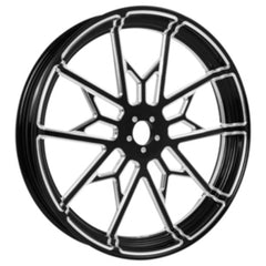 Custom Chrome 21×3.5" Front Wheel Rim Fits For Harley Touring Glide 2008-2024 Non ABS Black Knight