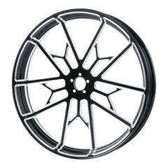 Custom Chrome 23×3.5" Front Wheel Rim Fits For Harley Touring Glide 2008-2024 Non ABS Black Knight