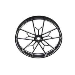 Custom Chrome 30×3.5" Front Wheel Rim Fits For Harley Touring Glide 2008-2024 Non ABS Black Knight