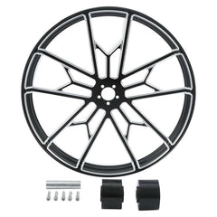 Custom Chrome 18"×5.5" Billet Rear Wheel Rim Fits For Harley Touring Glide 08-24 Non ABS Black