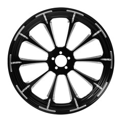Custom Chrome 18 3.5" Front Wheel Rim Fits For Harley Touring Glide 08-24 Non ABS Black Dalia