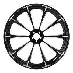 Custom Chrome 21×3.5" Front Wheel Rim Fits For Harley Touring Glide 08-24 Non ABS Black Dalia