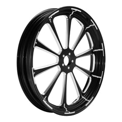 Custom Chrome 21×3.5" Front Wheel Rim Fits For Harley Touring Glide 08-24 Non ABS Black Dalia