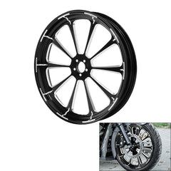 Custom Chrome 21×3.5" Front Wheel Rim Fits For Harley Touring Glide 08-24 Non ABS Black Dalia