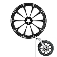 Custom Chrome 21×3.5" Front Wheel Rim Fits For Harley Touring Glide 08-24 Non ABS Black Dalia