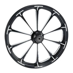 Custom Chrome 21×3.5" Front Wheel Rim Fits For Harley Touring Glide 08-24 Non ABS Black Dalia